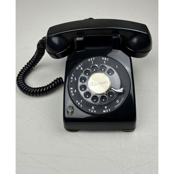 Vintage Western Electric Black Rotary Dial Telephone Model 510 Black Rare G1 - Picture 1 of 10